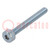 Schroef; M2x12; Kop: cilinder; Torx®; TX06; staal; zink; ISO 14579