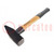 Hammer; 380mm; 1.5kg; wood (hickory); Application: metalworks