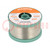 Soldering wire; Sn99,3Cu0,7; 1mm; 250g; lead free; reel; 2.5%