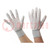 Rękawice ochronne; ESD; L; Właściwości: przewodzące; beżowy