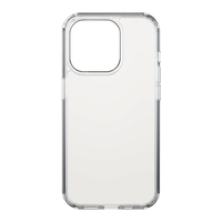 "CLEAR PROTECTION CASE" COVER FOR APPLE IPHONE 15 PRO, TRANSPARENT BLACK ROCK