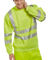 Beeswift Hi-Visibility Sweatshirt Saturn Yellow S