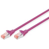 DIGITUS Patchkabel Cat6 S/FTP 2xRJ45 1.0m mage Hebelschutz Polybeutel