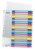 Plastikregister WOW 1-20, bedruckbar, A4, PP, 20 Blatt, farbig