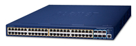 PLANET SGS-6310-48P6XR Netzwerk-Switch Managed L3 Gigabit Ethernet (10/100/1000) Power over Ethernet (PoE) 1U Blau
