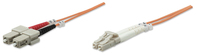 Intellinet 10m LC/SC InfiniBand/fibre optic cable OM1 Oranje