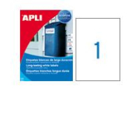 APLI 01228 étiquette à imprimer Blanc