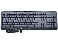 HP 667218-081 keyboard Mouse included RF Wireless Danish Black