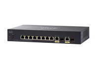Cisco Small Business SF352-08MP Managed Switch | 8 10/100 Max Ports | 128W PoE | 2 Gigabit Ethernet (GbE) Combo SFP | Limited Lifetime Protection (SF352-08MP-K9-UK)