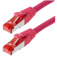 Helos Cat 6 S/FTP 0.25 m Netzwerkkabel Magenta 0,25 m Cat6 S/FTP (S-STP)