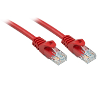 Lindy Rj45/Rj45 Cat6 0.3m hálózati kábel Vörös 0,3 M U/UTP (UTP)