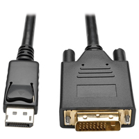 Tripp Lite P581-006-V2 adaptador de cable de vídeo 1,83 m DisplayPort DVI-D Negro