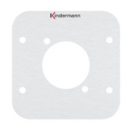 Kindermann 7441412020 Wandplatte/Schalterabdeckung Aluminium