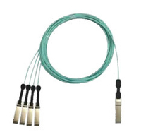 Extreme networks 10423 InfiniBand/fibre optic cable 3 m QSFP28 4 x SFP28 Colore acqua