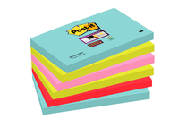 Post-It 655-6SS-MIA note paper Rectangle Aqua colour, Lime, Pink, Red 90 sheets Self-adhesive