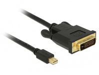 DeLOCK 83989 adaptador de cable de vídeo 2 m Mini DisplayPort DVI-D Negro
