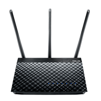 ASUS DSL-AC750 vezetéknélküli router Gigabit Ethernet Kétsávos (2,4 GHz / 5 GHz) Fekete
