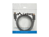 Lanberg CA-DPDP-10CC-0030-BK kabel DisplayPort 3 m Czarny