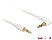 DeLOCK 85573 Audio-Kabel 5 m 3.5mm Weiß