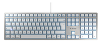 CHERRY KC 6000 SLIM FOR MAC toetsenbord USB QWERTY Brits Engels Zilver