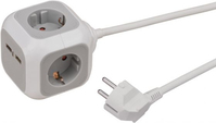 Brennenstuhl 1150100 power extension 1.4 m 4 AC outlet(s) Indoor Gray, White