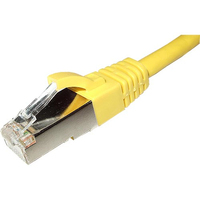 Cablenet 10m Cat5e RJ45 Yellow U/UTP PVC 24AWG Flush Booted X over Patch Lead