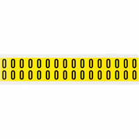 Brady 3420-0 self-adhesive label Rectangle Removable Black, Yellow 32 pc(s)