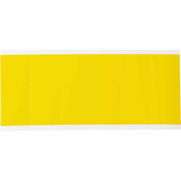 Brady 3450-BLANK self-adhesive label Rectangle Removable Yellow 6 pc(s)