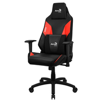 Aerocool ADMIRALBR Silla Gaming Profesional, Cojines Acolchados, Tecnología Air, Negro/Rojo