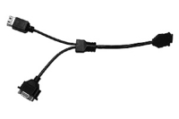 Fujitsu 34000306 câble kvm Noir