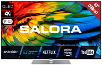 Salora 440A series 43QLED440A tv 109,2 cm (43") 4K Ultra HD Smart TV Wifi Zwart 350 cd/m²