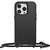 OtterBox React Necklace hoesje met MagSafe voor iPhone 14 Pro Max, ultradunne beschermhoes met verstelbare en afneembare kettingriem, getest volgens militaire standaard, Zwart