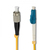 Qoltec 54308 câble de fibre optique 10 m LC FC G.652D Jaune