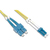 Techly 3m SC/LC OS2 száloptikás kábel Sárga