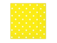 Servietten Ihr Lunch Little Dots yellow 20Stk. 33x33cm