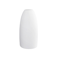 Vase oval 15 cm - Form: Universo - weiss - aus, Porzellan. Hersteller: