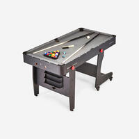 Folding American Pool Table Bt 500 Us - Grey - One Size