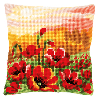 Cross Stitch Kit: Cushion: Poppy Meadow