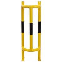Wall and Ground Mounted External Pipe Protector - 1000 x 350 x 300mm - Yellow and Black