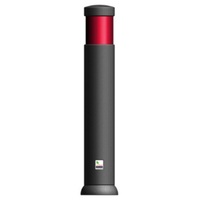 Sentinel 150 Banded Bollard - Permanent - Kwiksave Grey