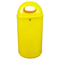 Classic Litter Bin - 90 Litre - Yellow (10-14 working days) - Galvanised Steel Liner