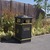 GFC Closed Top Litter Bin - 112 Litre - Victoriana Finish painted in Dark Green with Gold Banding
