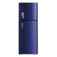 SILICON POWER Clé USB 2.0 rétractable U05 Bleue 64Go SP064GBUF2U05V1D