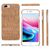 NALIA Cork Case compatible with iPhone 8 Plus / 7 Plus,  Ultra-Thin Wood Look Phone Cover Slim Back Protector Slim-Fit Protective Hardcase Skin Shockproof Bumper Dark Cork