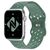 NALIA Traforato Silicone Cinturino Smart Watch compatible con Apple Watch Bracciale Ultra/SE Series 8/7/6/5/4/3/2/1, 42mm 44mm 45mm 49mm, per iWatch Orologio Donna e Uomo Verde ...