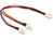 Kabel Molex 3 Pin Buchse an 2 x Molex 3 Pin Stecker (Lüfter) 22 cm, Delock® [89343]