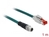 Netzwerkkabel M12 8 Pin X-kodiert an RJ45 Stecker PVC, wasserblau, 1 m, Delock® [85425]