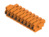 Buchsenleiste, 9-polig, RM 7.62 mm, gerade, orange, 1230290000