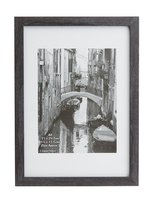 Photo Album Co Certificate/Photo Frame A4 Paperwrap Wood Frame Plastic Front Dark Grey
