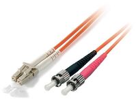 Lc/St Fiber Optic Patch Cable, Os2, 5.0M